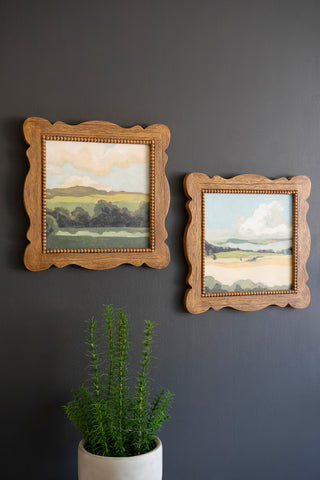 Pre Order (Nov) Natural Wood Framed Landscape Print, 2 Style Options