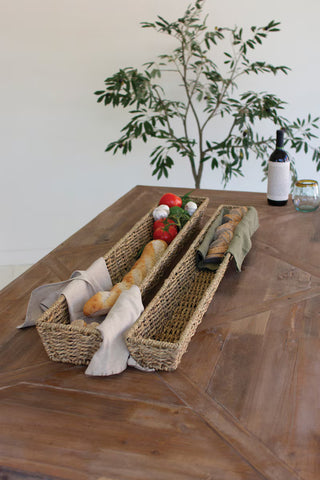 Pre Order Woven Seagrass Long Baskets