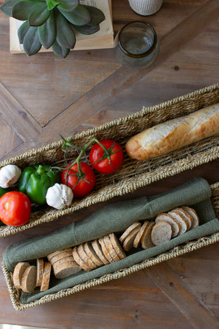 Pre Order Woven Seagrass Long Baskets