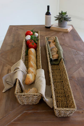 Pre Order Woven Seagrass Long Baskets