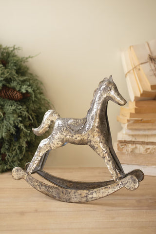 Pre Order Rustic Metal Christmas Rocking Horse