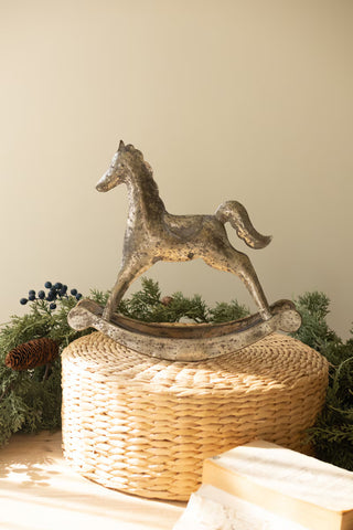 Pre Order Rustic Metal Christmas Rocking Horse