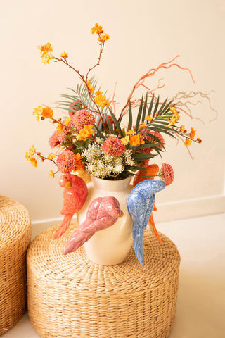 Ceramic Parrots Vase