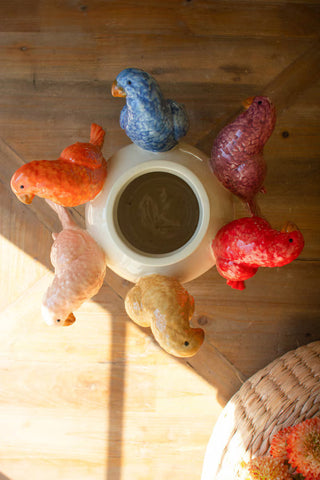 Ceramic Parrots Vase