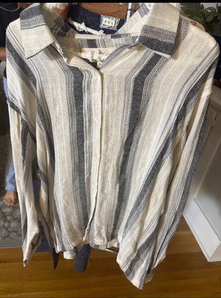 Black Multi Woven Top