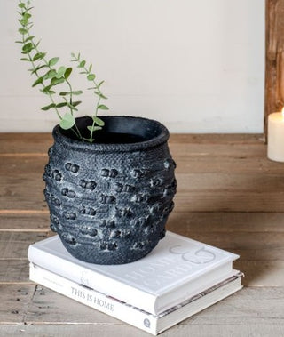8.3" Black Knot Vase