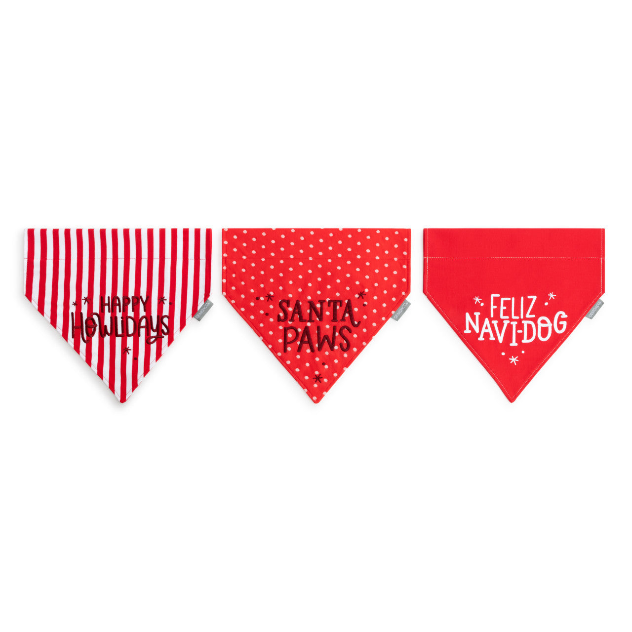 Happy Howlidays Dog Bandanas, 3 Styles