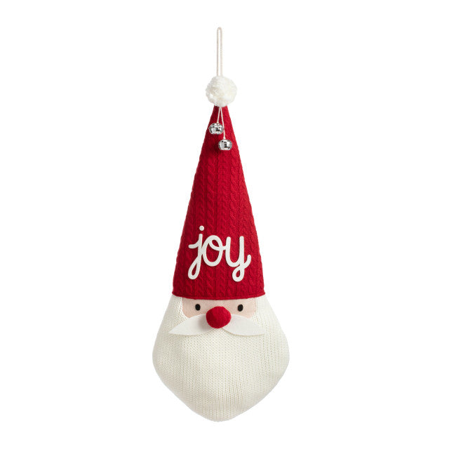 Joy Santa Knit Pillow/Hanger