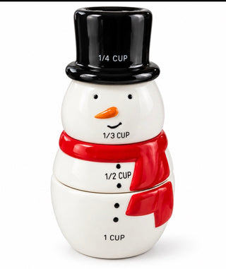 Stacked Snowman Measuring Cups