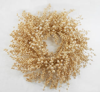 24" Gold Berry Wreath