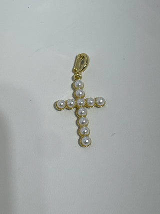 Pre order Pearl cross charm