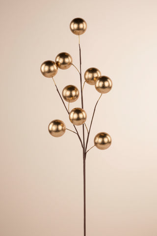 28" L Shiny Gold Ball Spray