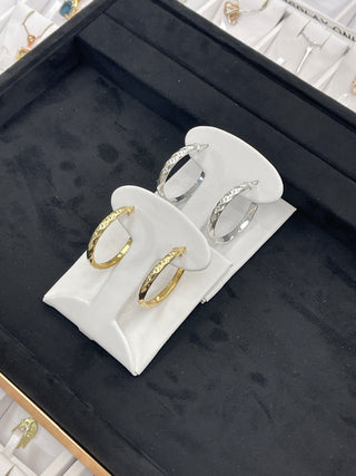 Pre order Sterling twist hoops