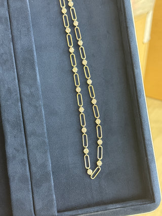 Pre order paperclip stone necklace