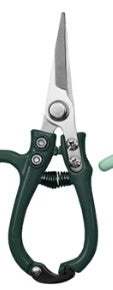 Carbon Steel Garden Pruning Shears w/ Enameled Handle