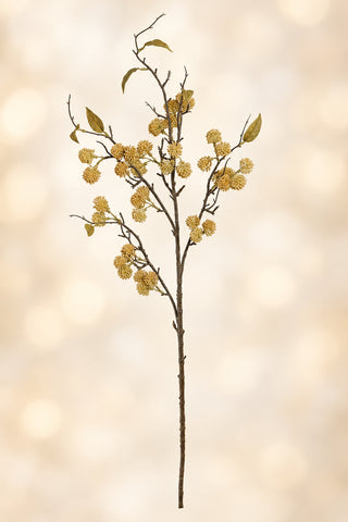 38" Gold Pearl Fruit Branch, 2 Color Options