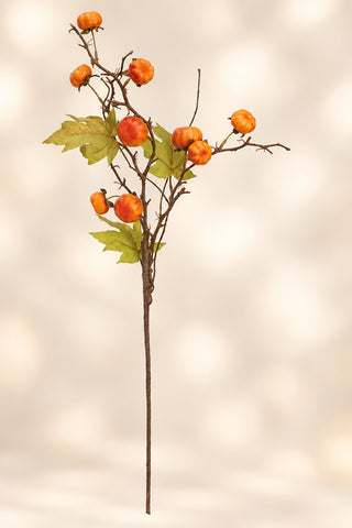 35" Orange Pumpkin Spray