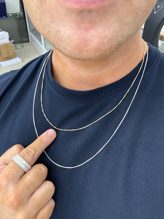 Pre order Gold plated box chain necklace