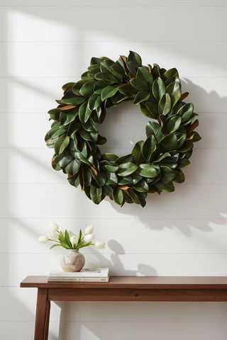 34" Magnolia Leaf Wreath