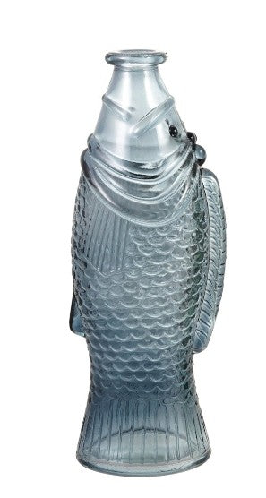 Pre Order 8 oz. Glass Fish Shaped Bottle, 2 Color Options