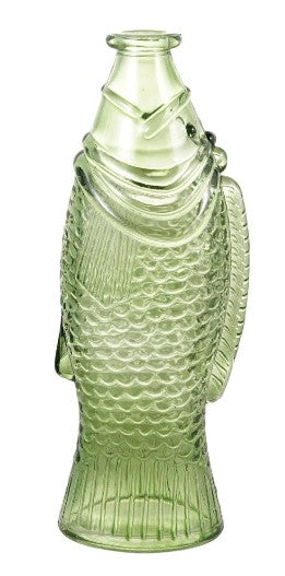 Pre Order 8 oz. Glass Fish Shaped Bottle, 2 Color Options