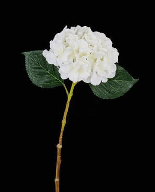 White Hydrangea Stem 19" L