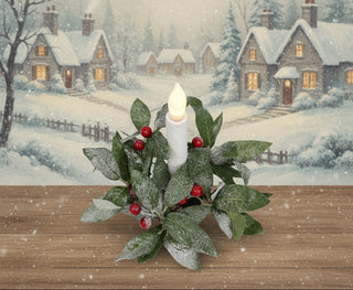 Pre Order Snow Dusted Red Berry & Sage Mini Ring