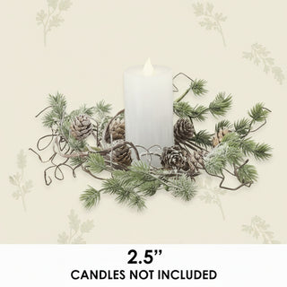 Pre Order Little Pine & Pinecone Candle Ring, 2 Size Options