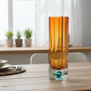 Elegant Glass Vase, 2 Color Options