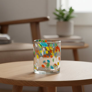 Multi Color Glass Vase, 2 Size Options