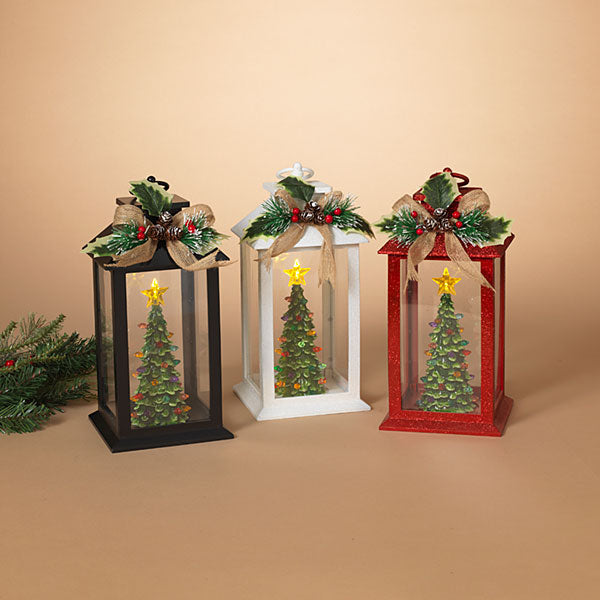 12"H Holiday Lantern, Color Options