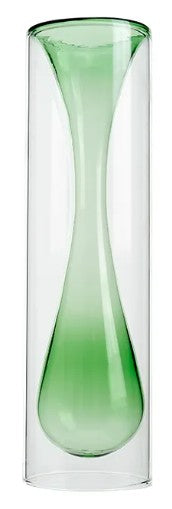 Pre Order Dual Layer Glass Vase, 4 Color Options