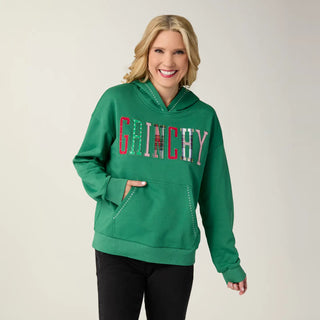 Pre Order (Nov) Grinchy Hooded Sweatshirt, 3 Size Options