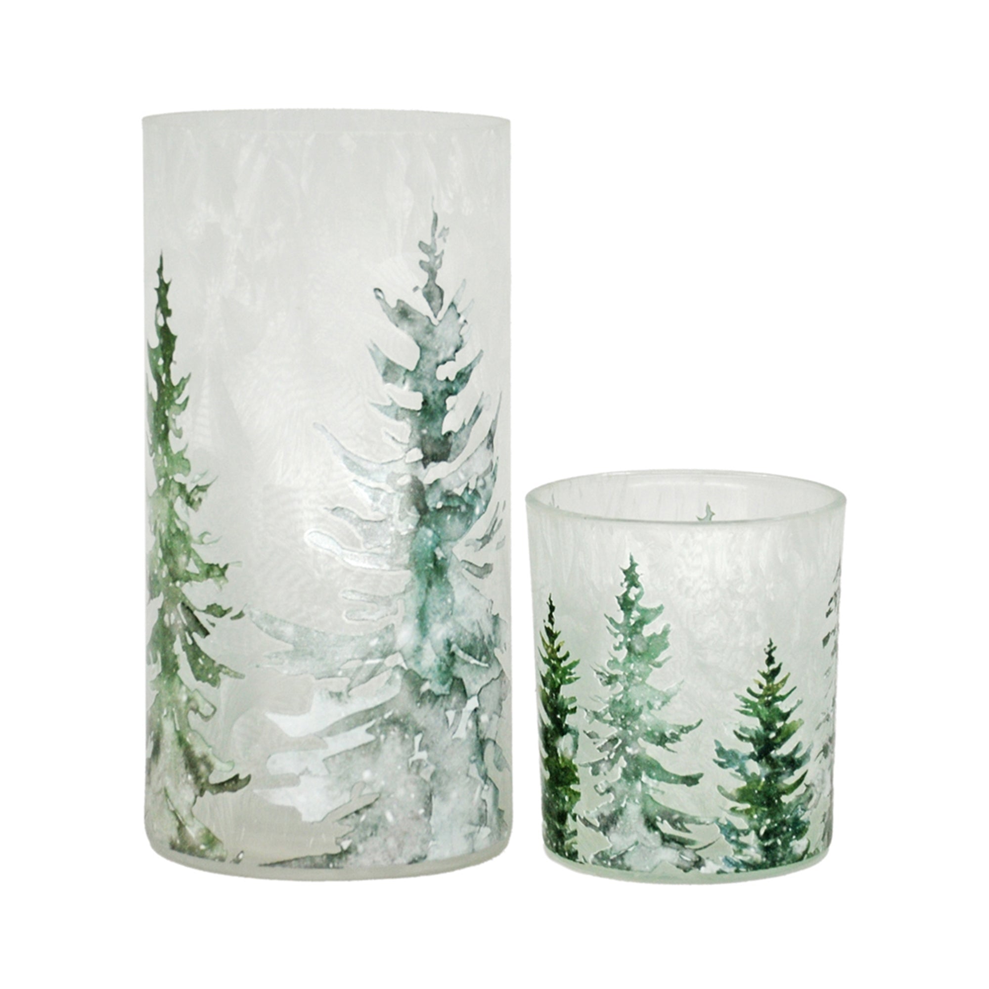 Woodland Pines Glass Jar, Size Options