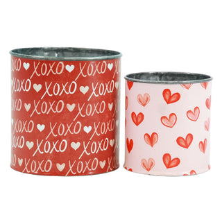 Set of 2 XOXO and Heart Buckets