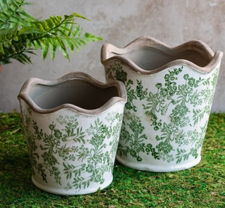 Set of 2 Verte Heirloom Planters