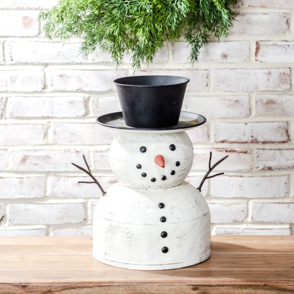 14.5" Tin Snowman