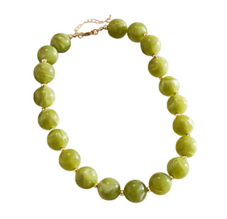 Abbie Green Opal Beaded Necklace