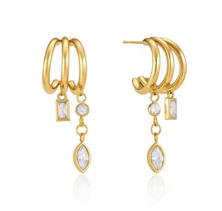 Shannon Diamond Hoops