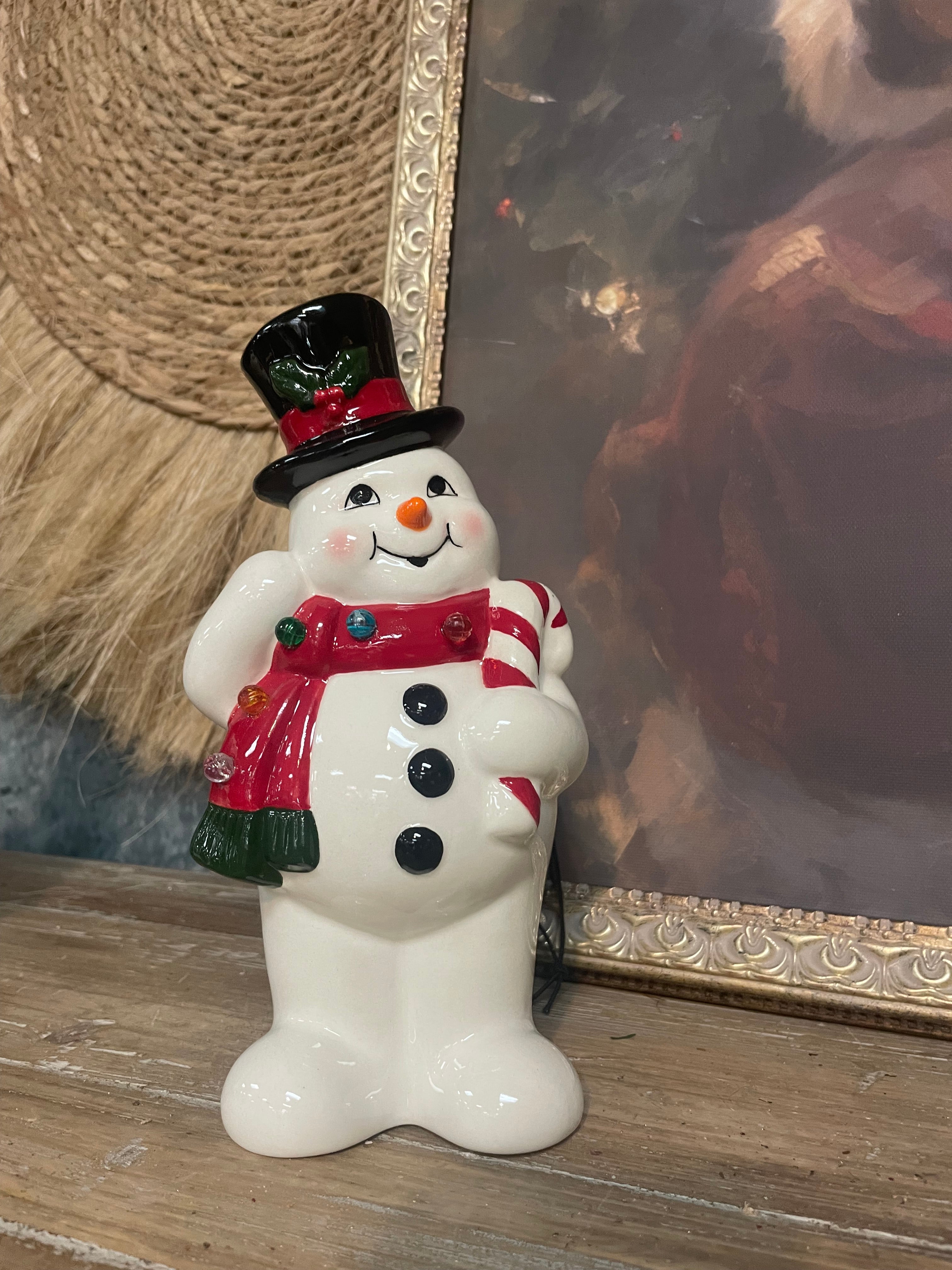 8" LED Snowman, Style Options