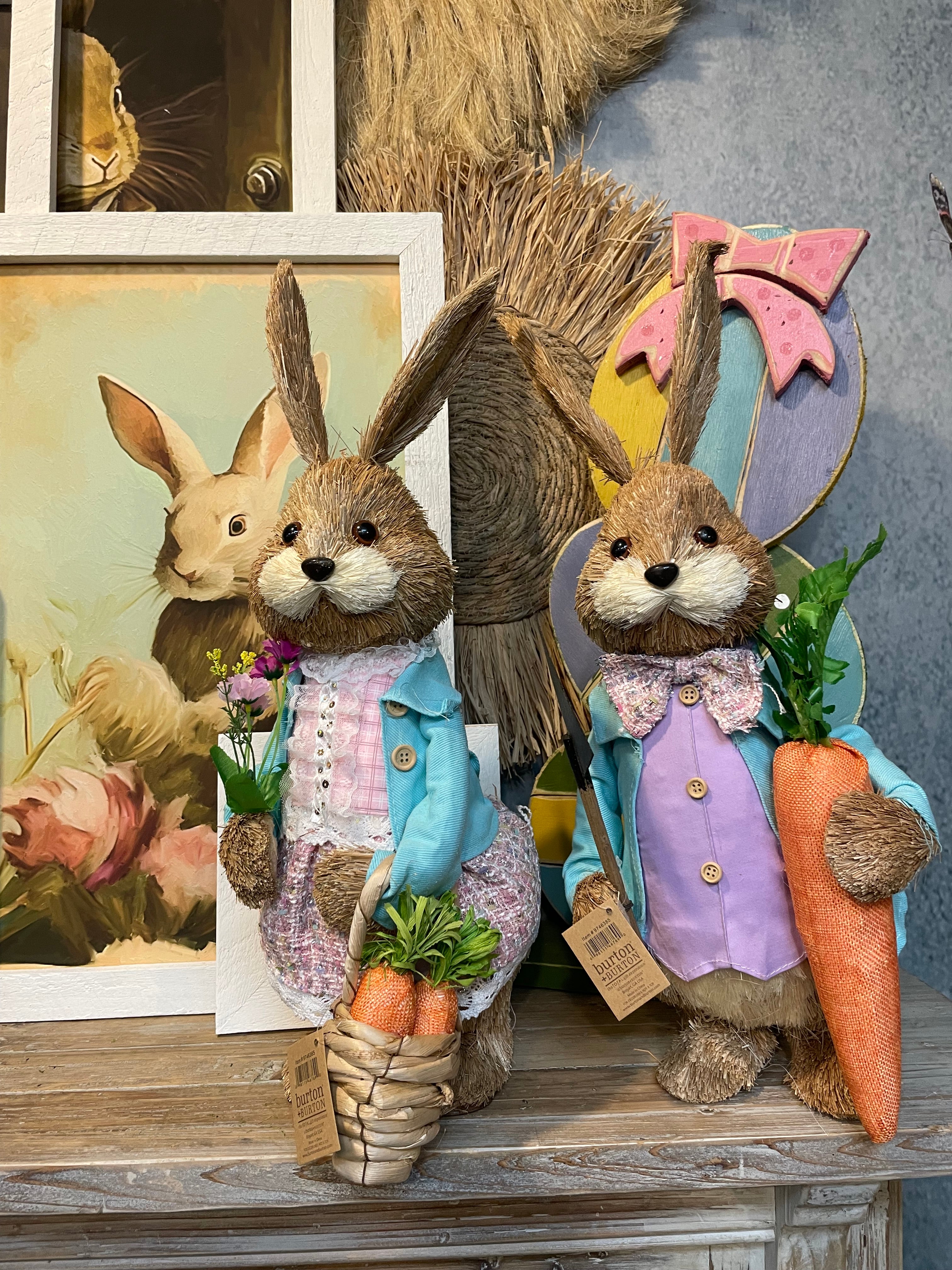 21" Standing Easter Bunny , Style Options