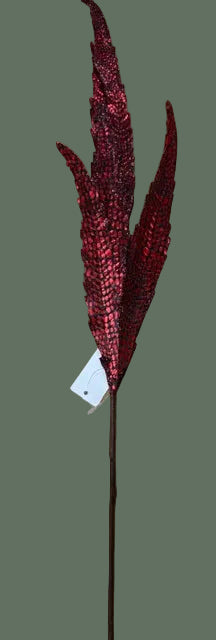 Feather Leaf Spray w/ Shimmer Accent 26"L