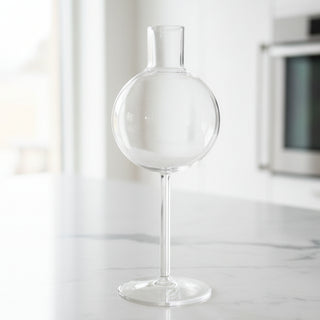 7.5"H Delicate Clear Glass Bud Vase
