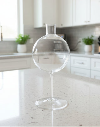 8.8"H Delicate Clear Glass Bud Vase