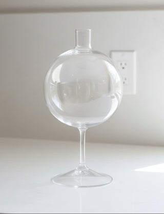 9.5"H Clear Glass Bud Vase
