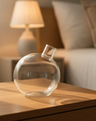5" Clear Glass Bud Vase