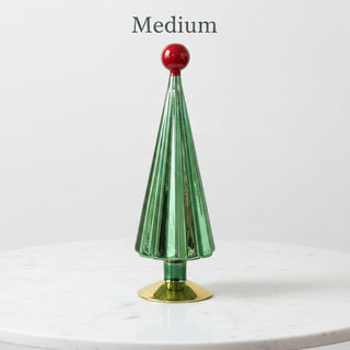 Green Mercury Glass Christmas Tree , 2 Size Options