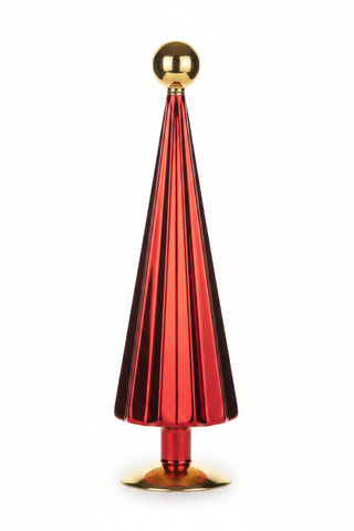 Red Mercury Glass Christmas Tree, 3 Size Options