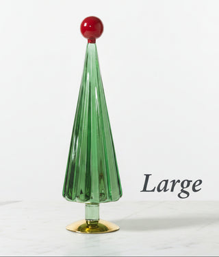 Green Mercury Glass Christmas Tree , 2 Size Options
