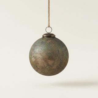 Textured Antique Glass Ball Ornament